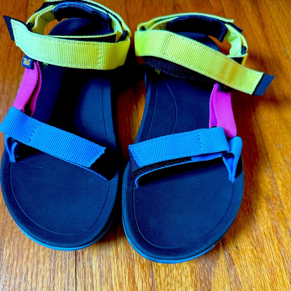 Teva color block sandals.